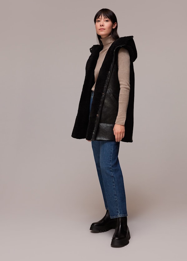 Black Yuki Reversible Gilet