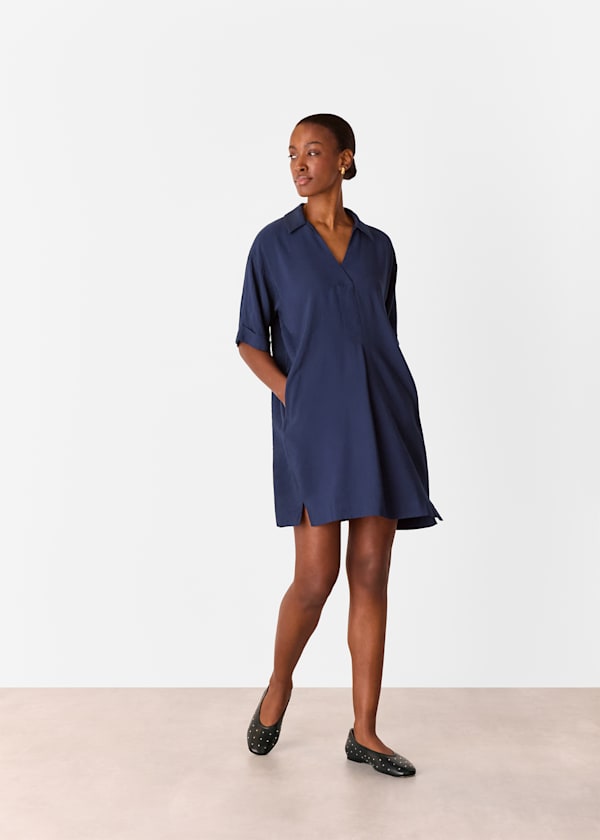 Navy Melanie Dress