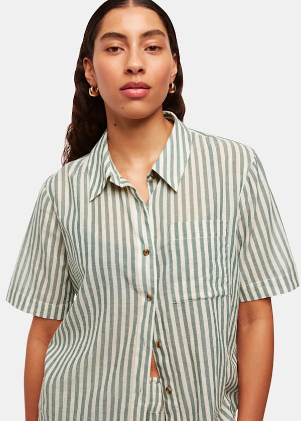 Green Stripe Beach Coord