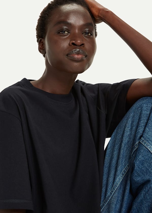 Black Relaxed Tee
