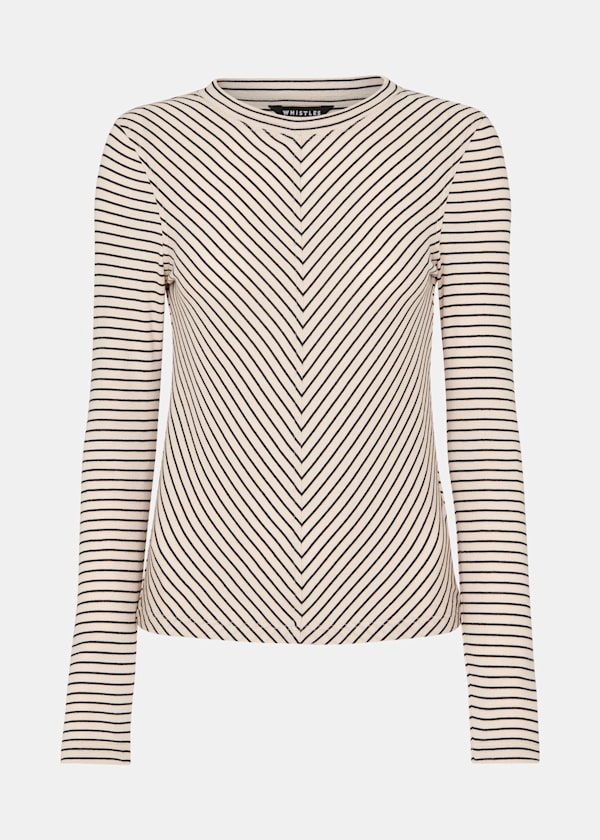 Multicolour Chevron Stripe Crew