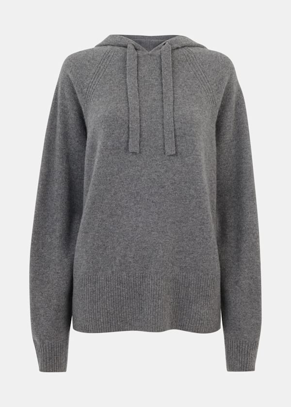 Grey Cashmere Hoodie