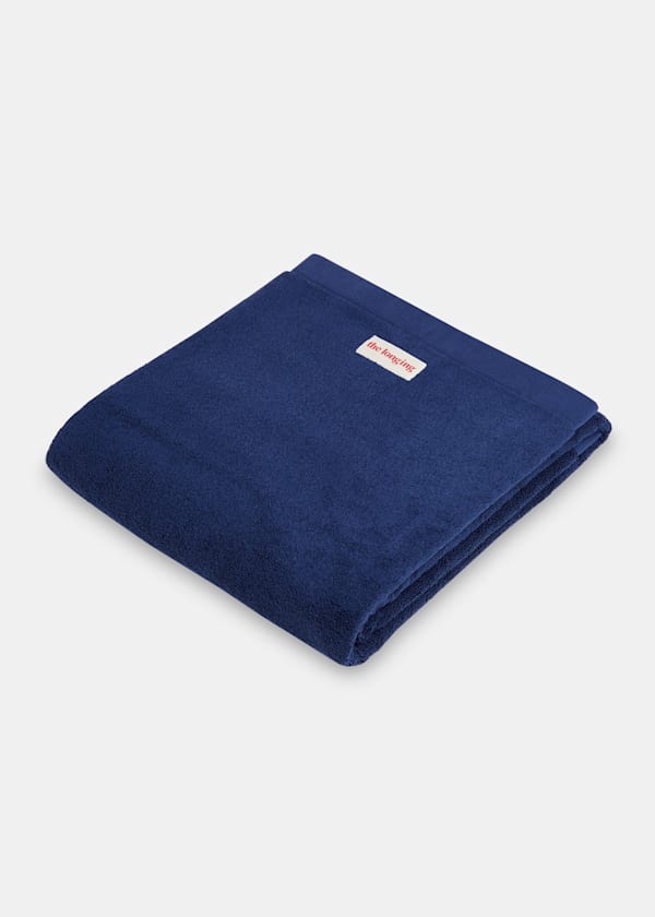 Navy The Longing Bath Sheet