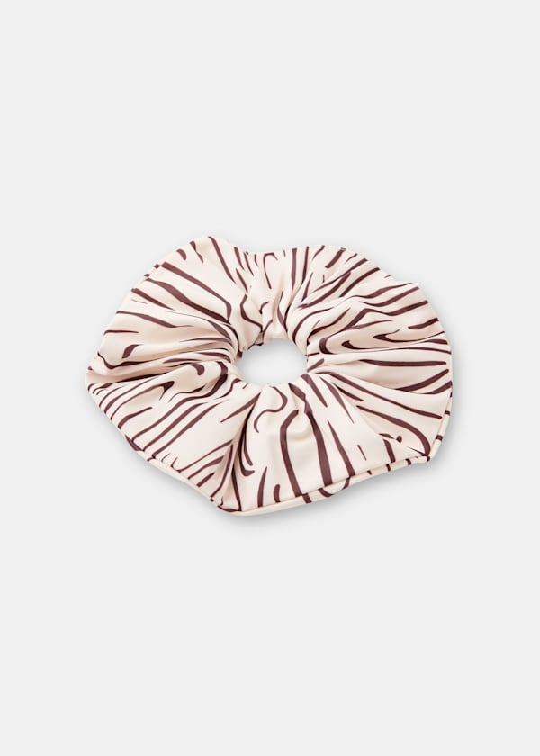 Multicolour The Longing Wave Print Swim Scrunchie