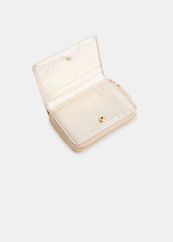 Gold Koa Compact Purse
